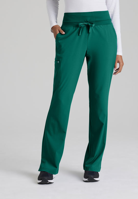 Stride 5-Pocket Mid-Rise Fit & Flare Leg Scrub Pant