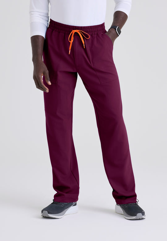 Thomas Men's 4-Pocket Elastic Waistband Straight Leg Pant
