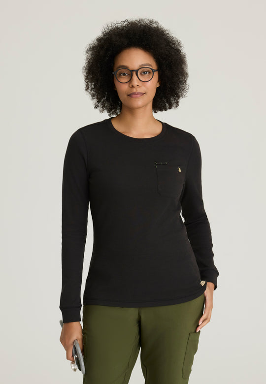 Wanderlust Single Patch Pocket Long Sleeve Top