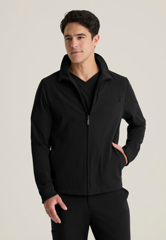 Phoenix Men's 5-Pocket Collared Zip-Front Warm-Up Jacket