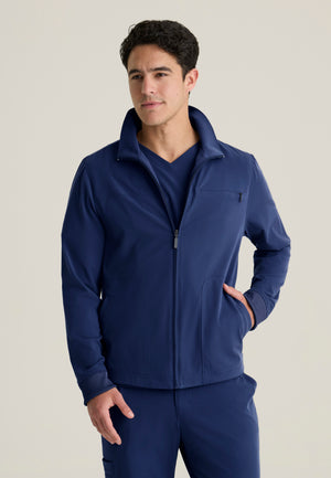 Phoenix Men's 5-Pocket Collared Zip-Front Warm-Up Jacket