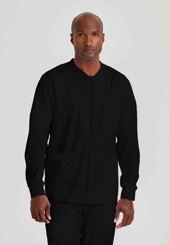 React 5-Pocket Crewneck Warmup Scrub Jacket