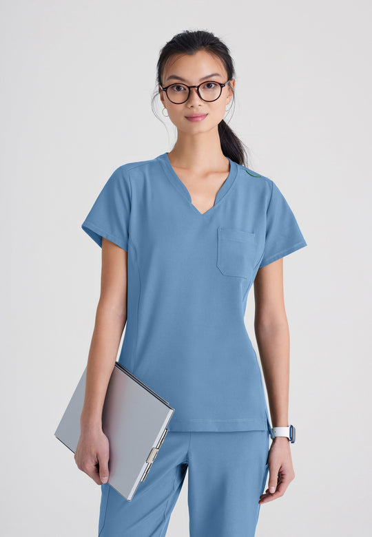 Sway 1-Pocket Banded V-Neck Ciclo® Scrub Top