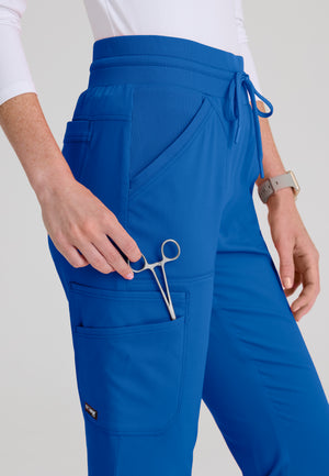 Kristi 7-Pocket Knit Waistband Fit & Flare Pant