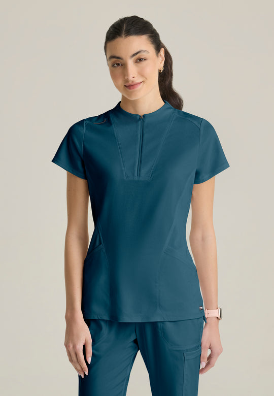 Kristi 2-Pocket Knit Collared Top
