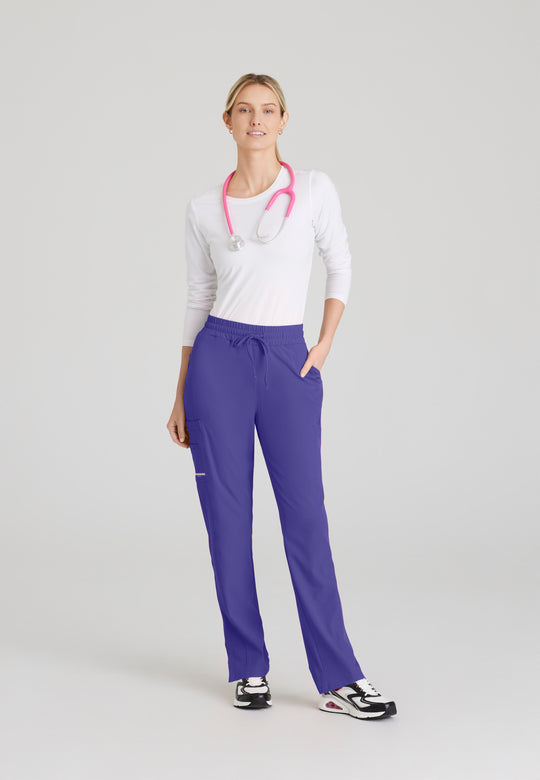 Gamma 6-Pocket Mid-Rise Tapered Leg Scrub Pant