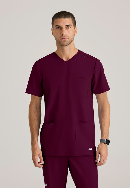 Thesis 3-Pocket Round Neck Scrub Top