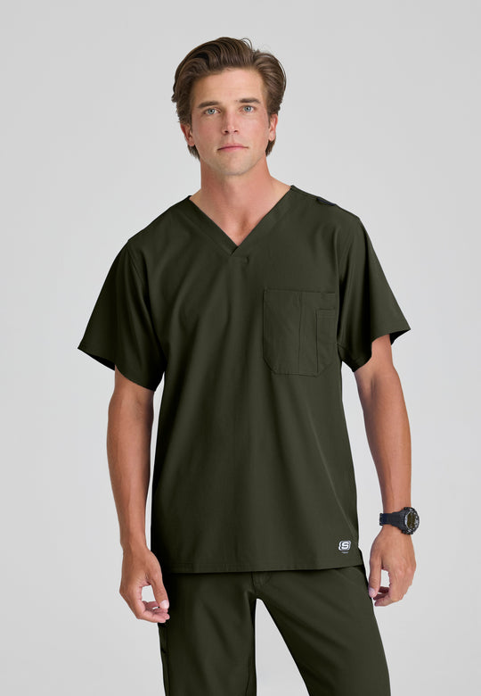 Structure 1-Pocket V-Neck Scrub Top