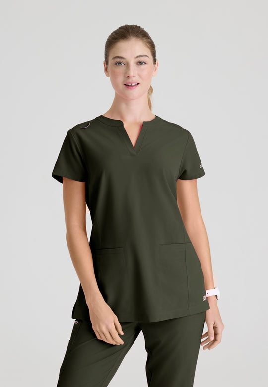 Coast Placket V-Neck Top