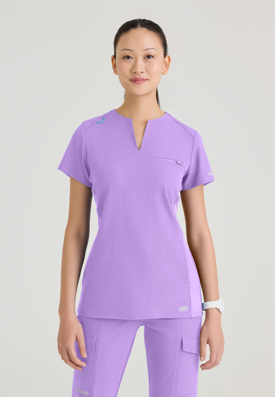 Reward Women's 3 Pocket Notched V-Neck Top