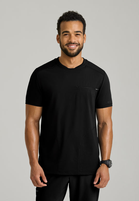Rebound Men's 3-Pocket Rib Knit Crew Neck Top