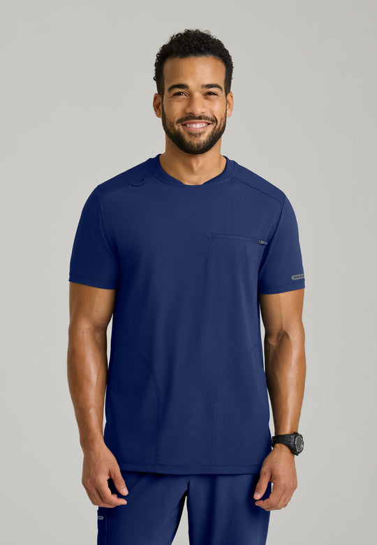 Rebound Men's 3-Pocket Rib Knit Crew Neck Top