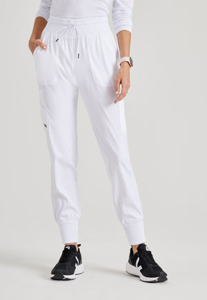 Carly 7-Pocket Mid-Rise Jogger Scrub Pant