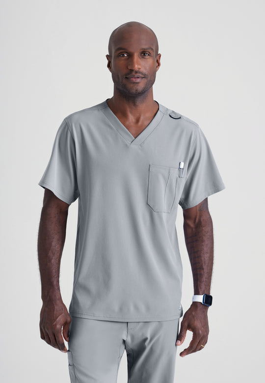 Structure 1-Pocket V-Neck Scrub Top